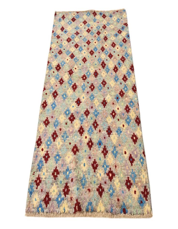 Detail image of  3' 1 x 5' 2  Hand Knotted Balouch Wool Rug