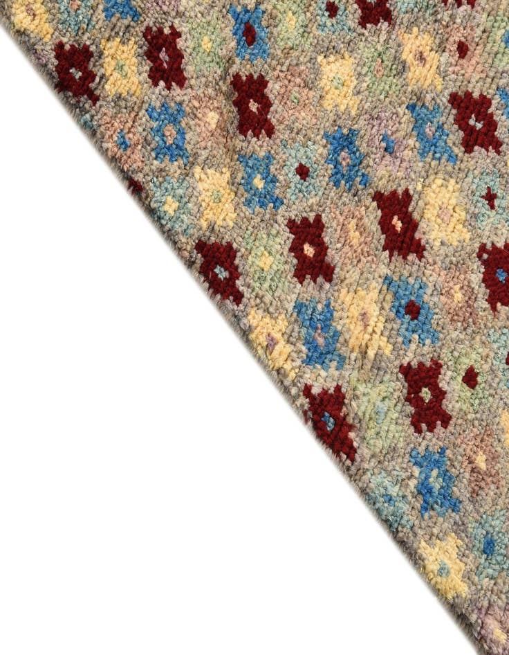 Detail image of  3' 1 x 5' 2  Hand Knotted Balouch Wool Rug