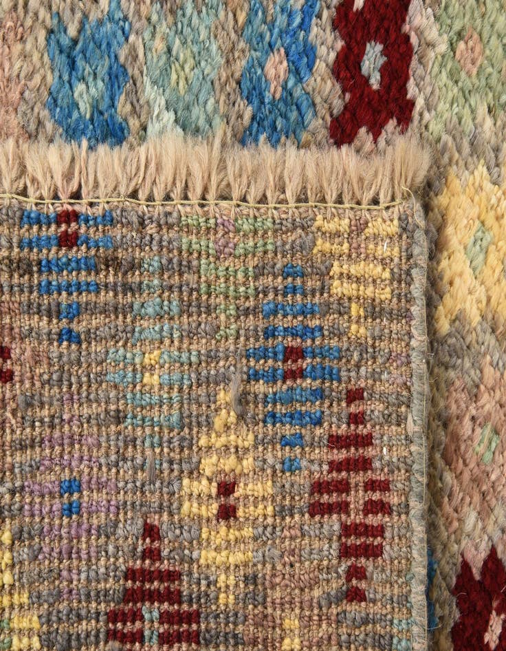 Detail image of  3' 1 x 5' 2  Hand Knotted Balouch Wool Rug