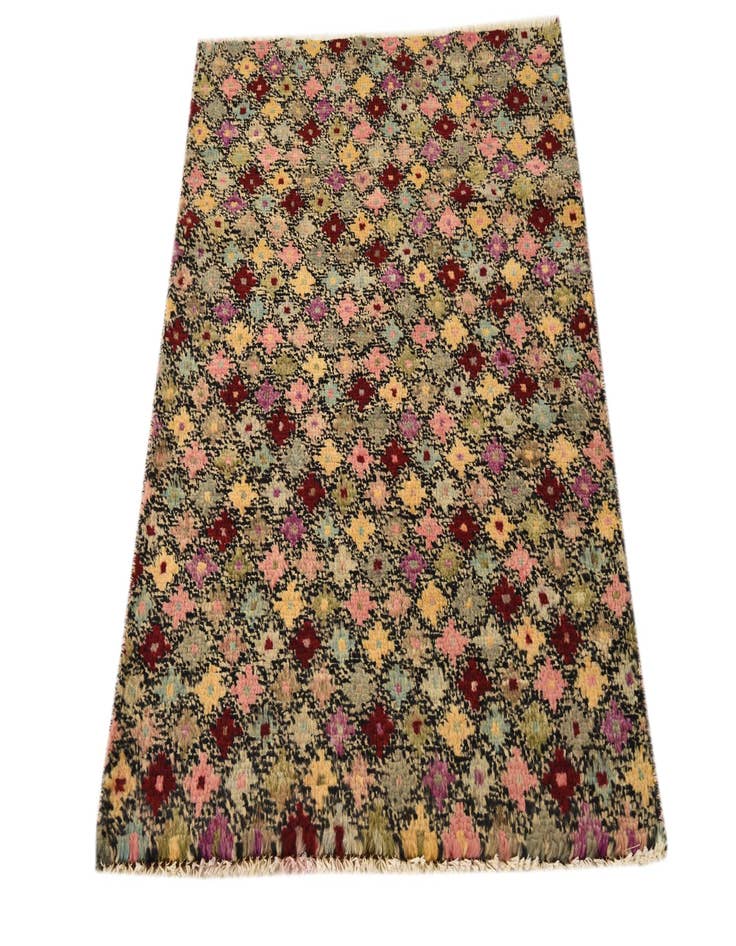 Detail image of  2' 10 x 4'  Hand Knotted Balouch Wool Rug