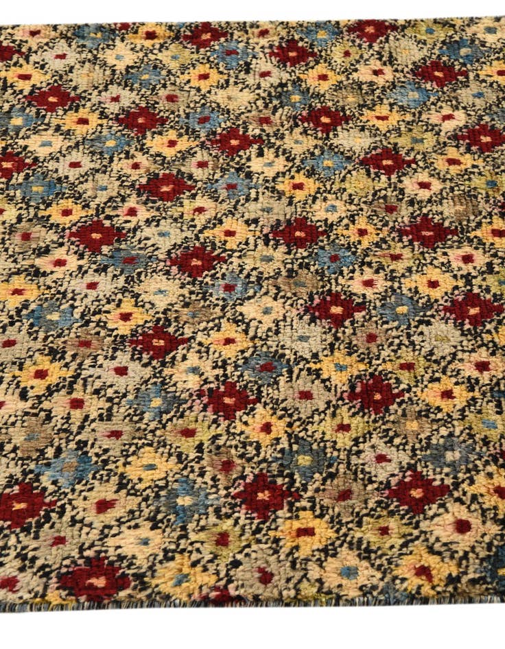Detail image of  3' 1 x 5' 3  Hand Knotted Balouch Wool Rug