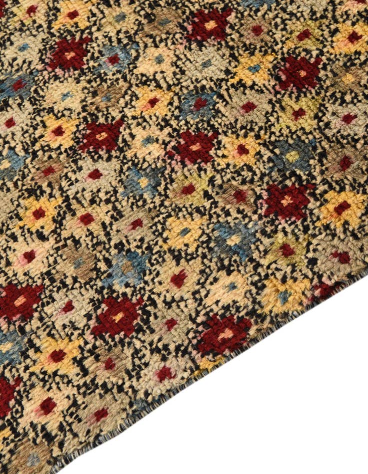 Detail image of  3' 1 x 5' 3  Hand Knotted Balouch Wool Rug