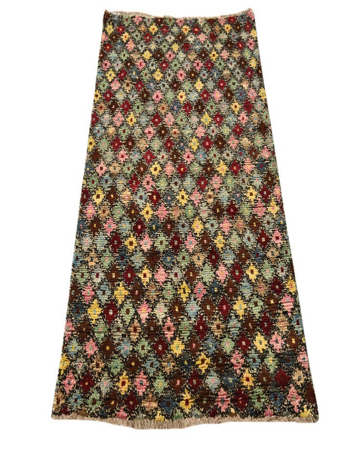 Detail image of  3' 1 x 5'  Hand Knotted Balouch Wool Rug