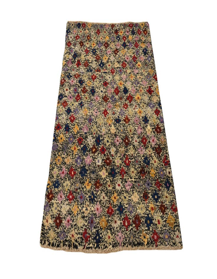 Detail image of  3' 2 x 5'  Hand Knotted Balouch Wool Rug