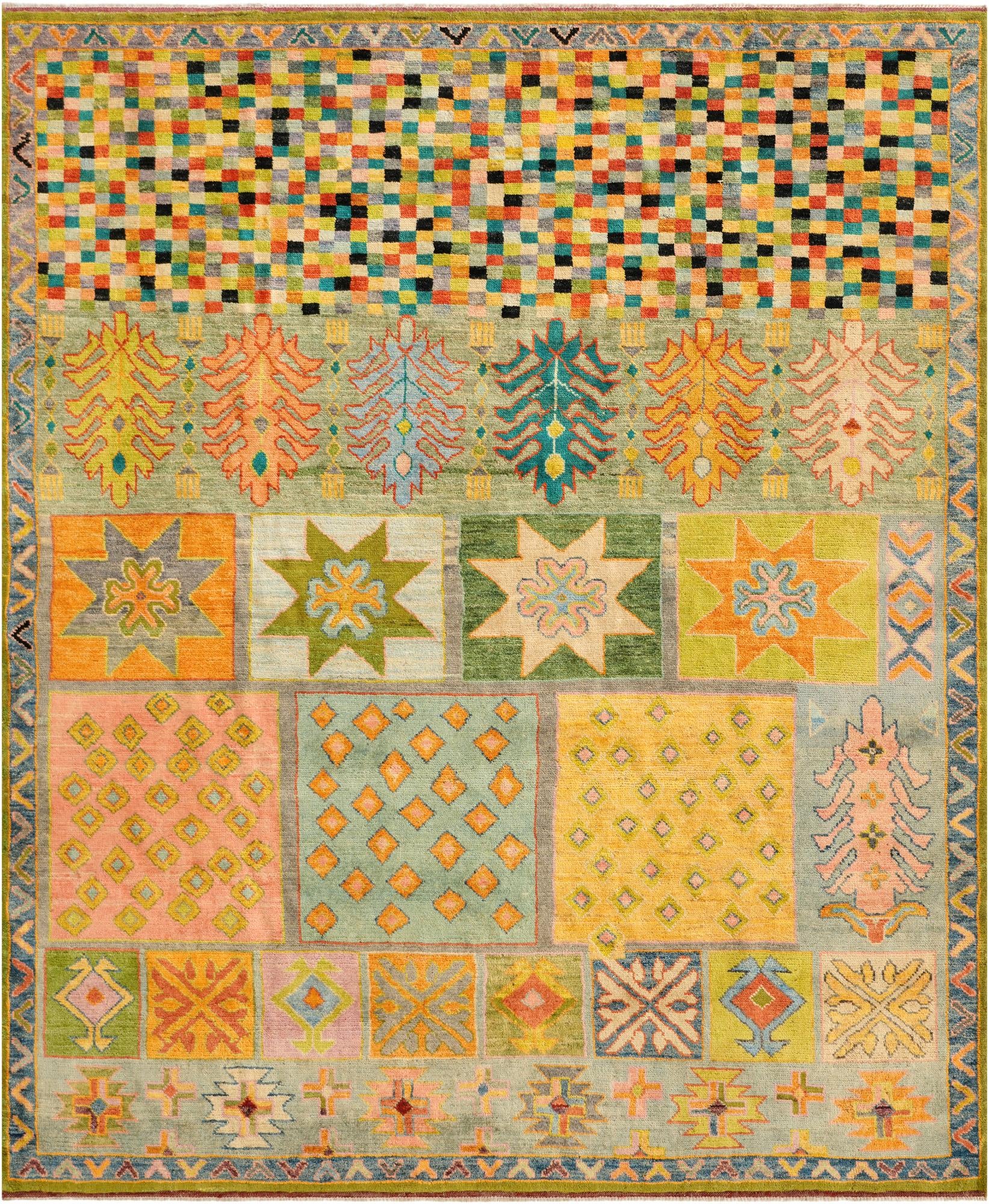 8' 7 x 10' 4 Hand Knotted Balouch Wool Rug