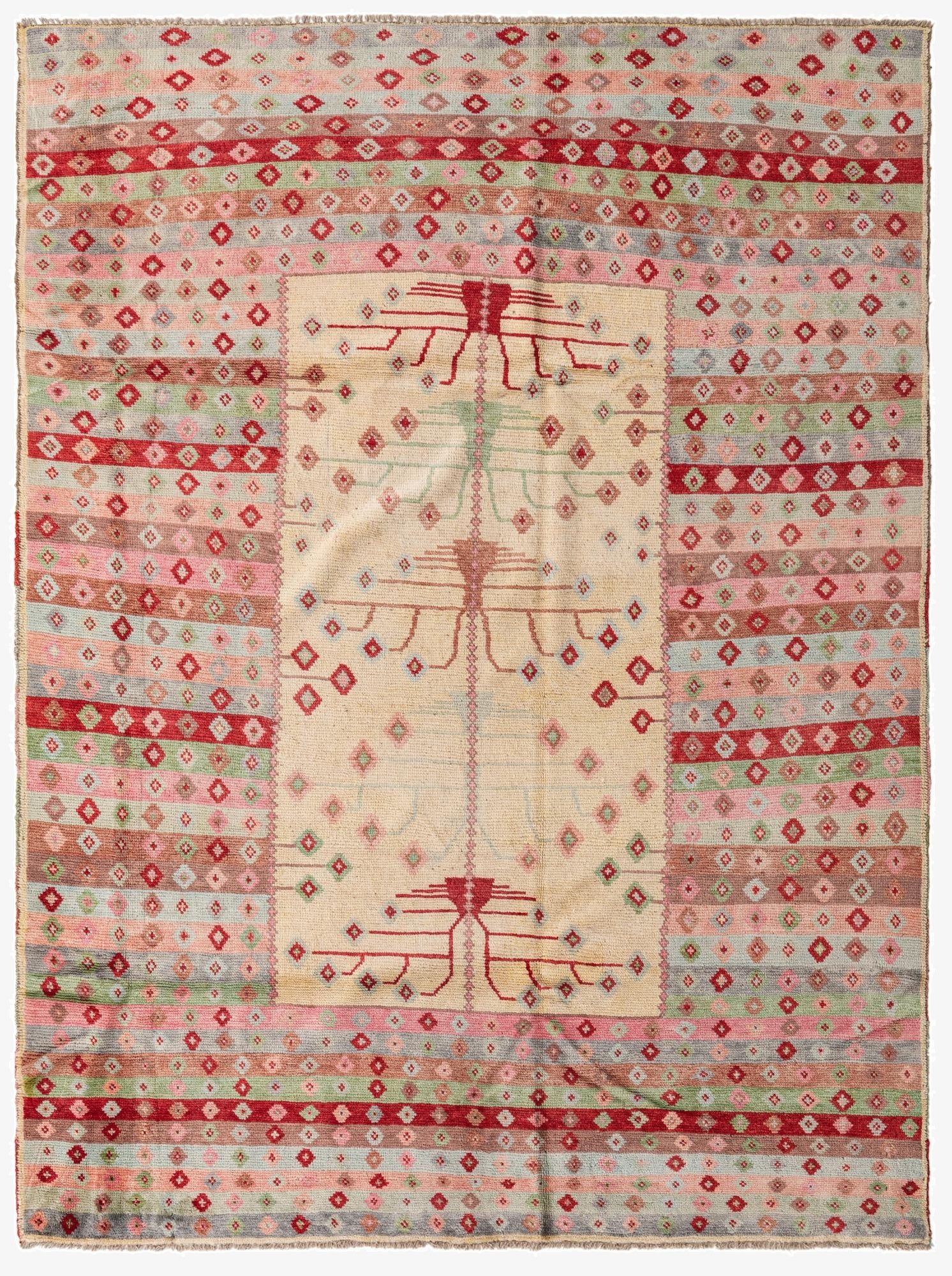  6' 4 x 8' 8  Hand Knotted Balouch Wool Rug