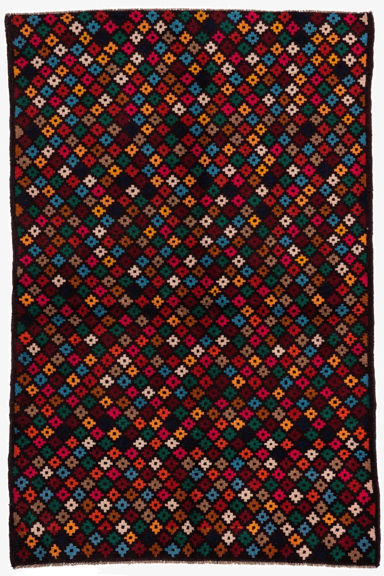  3' 10 x 5' 10  Hand Knotted Balouch Wool Rug