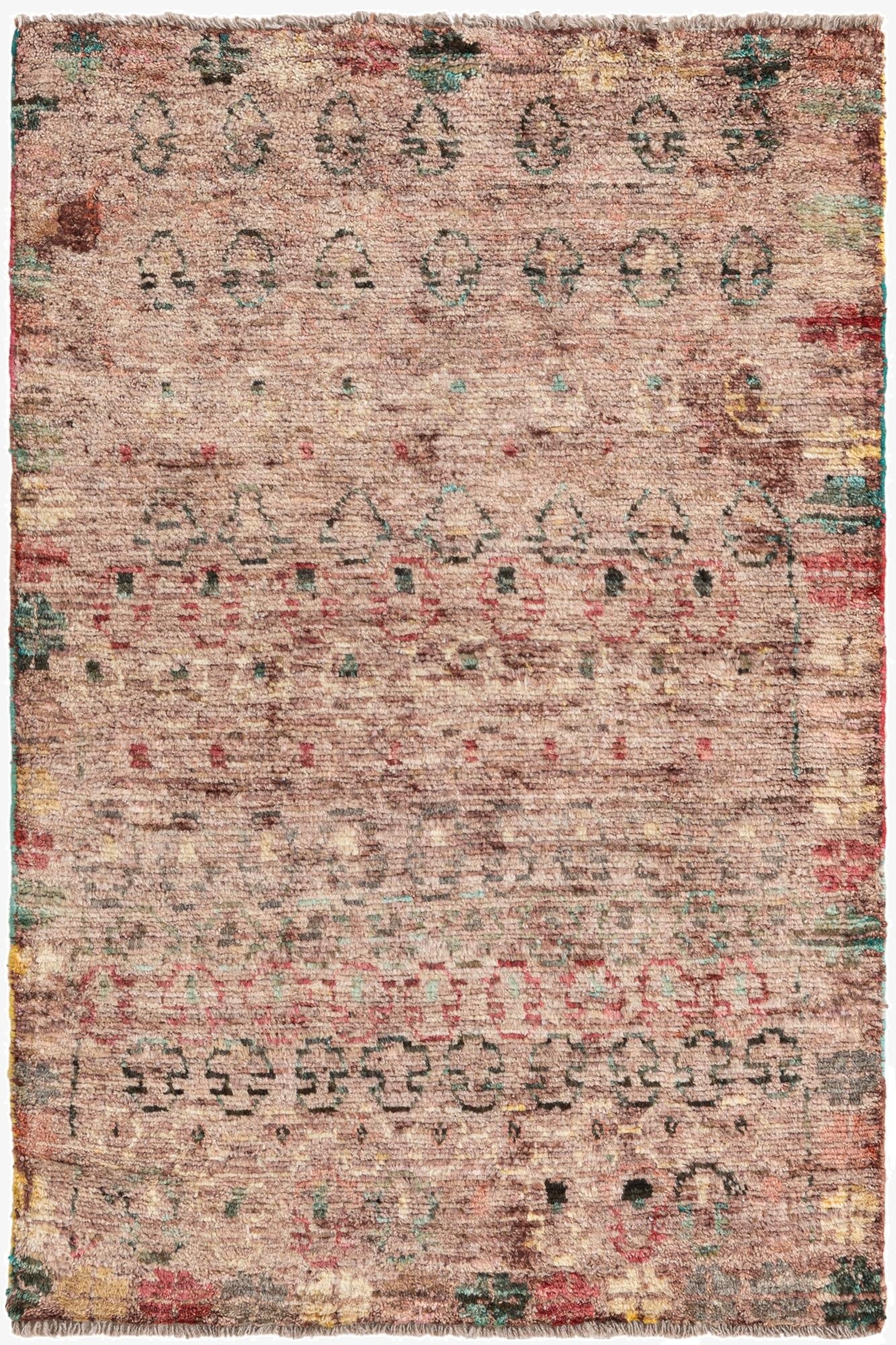  3' x 4' 4  Hand Knotted Balouch Wool Rug