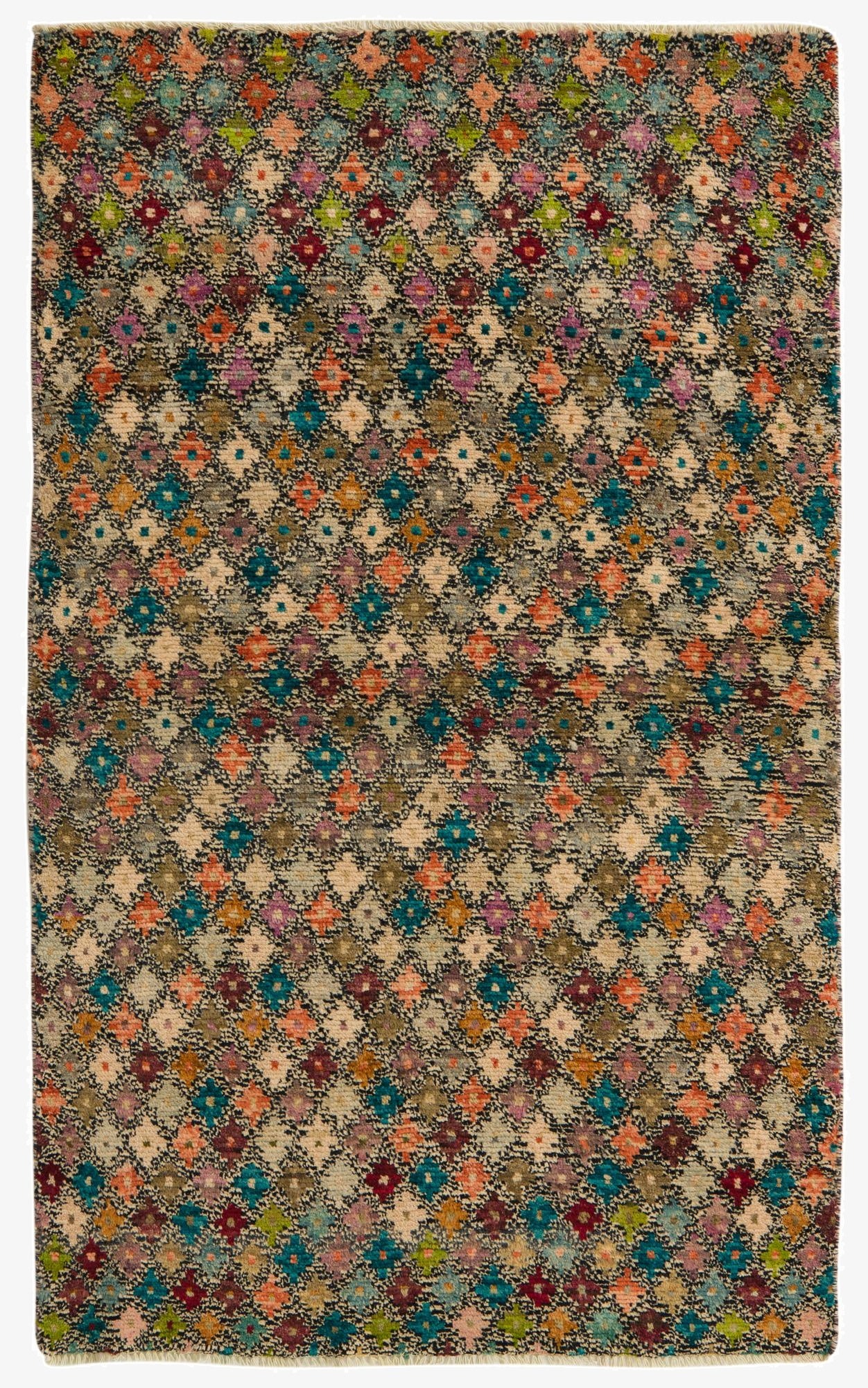  3' 8 x 6'  Hand Knotted Balouch Wool Rug