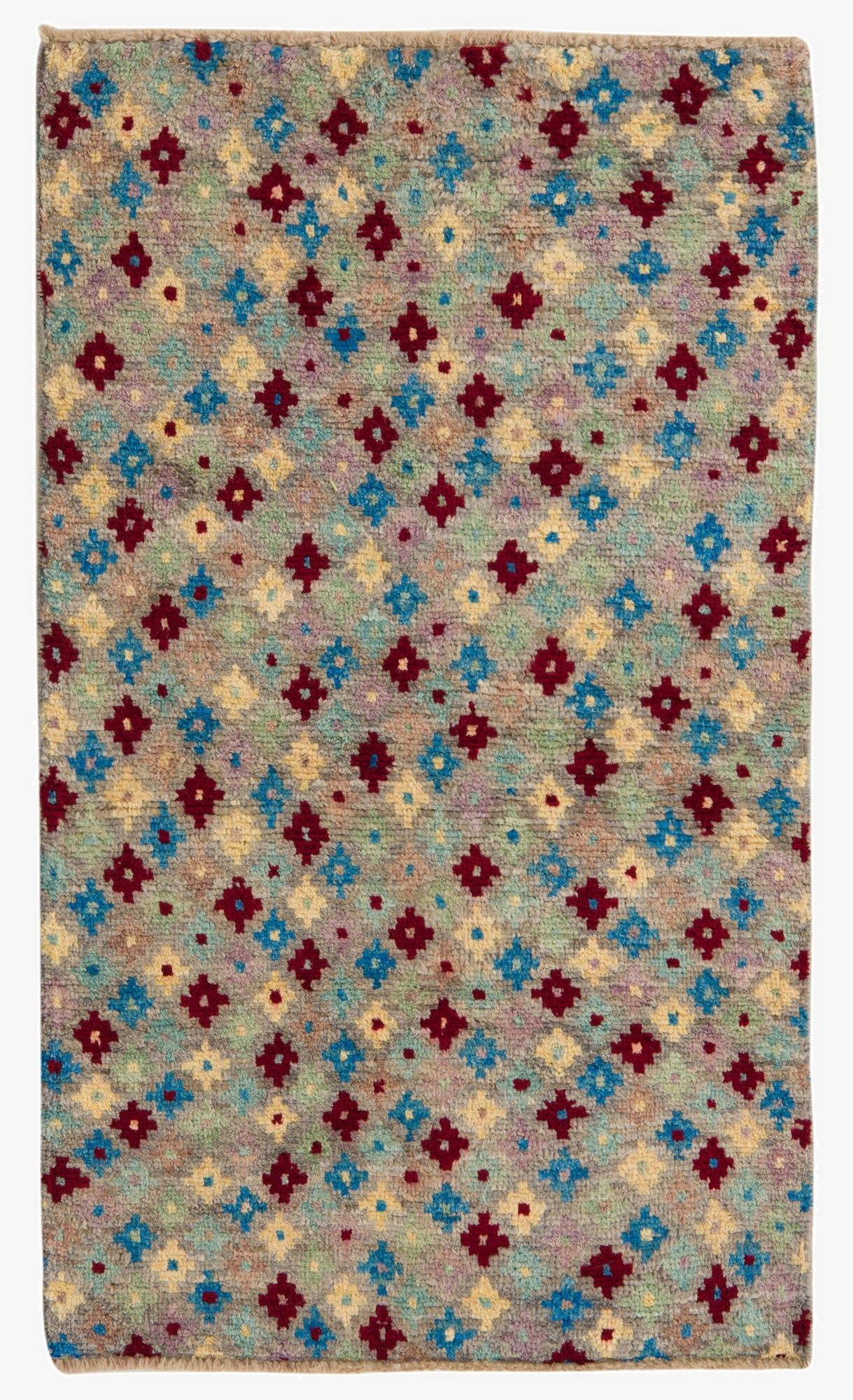  3' 1 x 5' 2  Hand Knotted Balouch Wool Rug