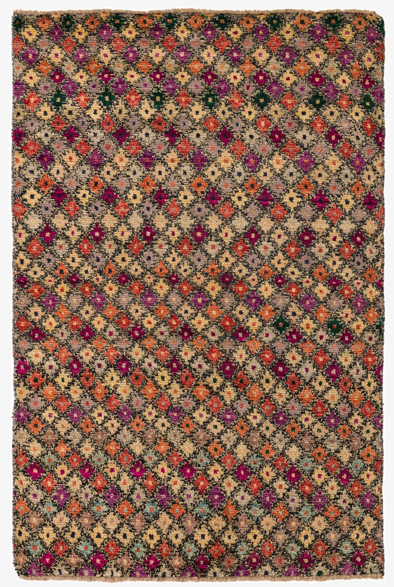  4' 3 x 6' 4  Hand Knotted Balouch Wool Rug