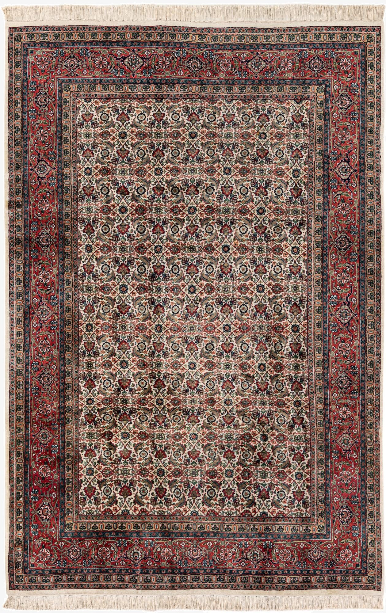  6' 9 x 10' 1  Hand Knotted Bidjar Wool Rug