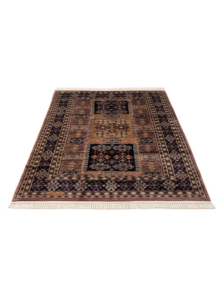 Detail image of  4' 2 x 6' 3  Hand Knotted Bokhara Oriental Rug