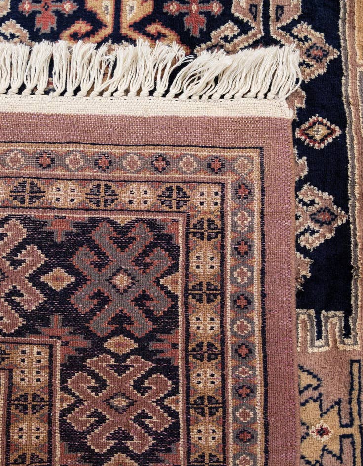Detail image of  4' 2 x 6' 3  Hand Knotted Bokhara Oriental Rug