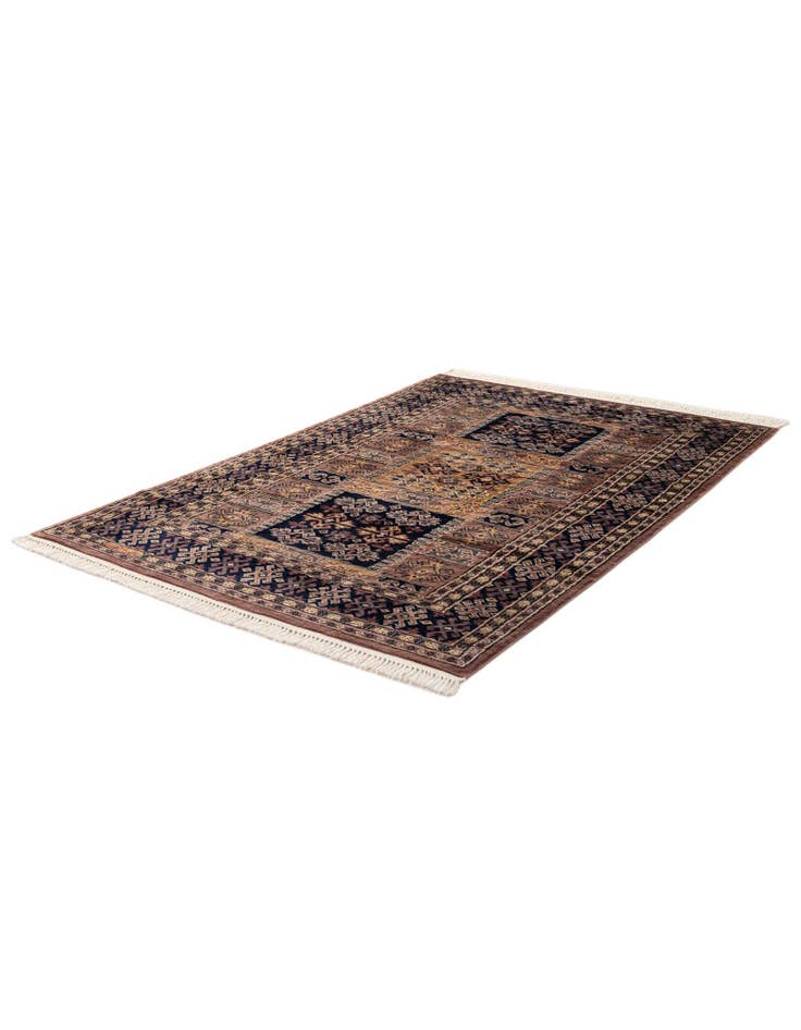 Detail image of  4' 2 x 6' 3  Hand Knotted Bokhara Oriental Rug