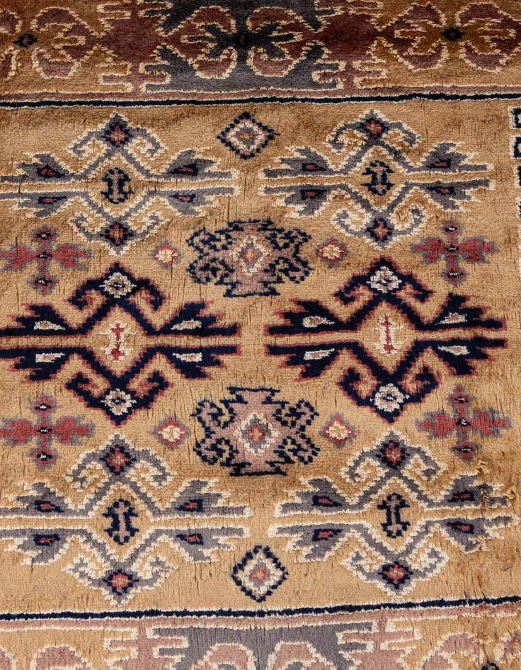 Detail image of  4' 2 x 6' 3  Hand Knotted Bokhara Oriental Rug