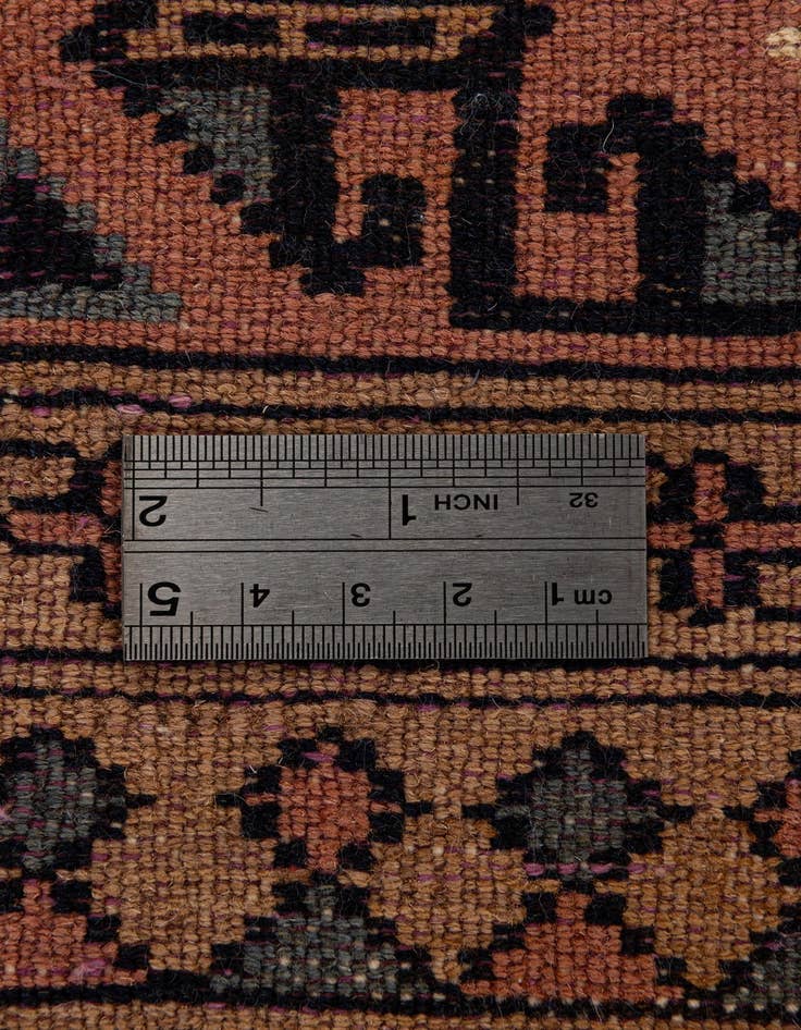 Detail image of  4' 1 x 6' 5  Hand Knotted Bokhara Oriental Wool Rug