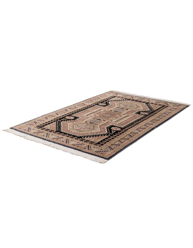 Detail image of  4' 3 x 6' 7  Hand Knotted Bokhara Rug