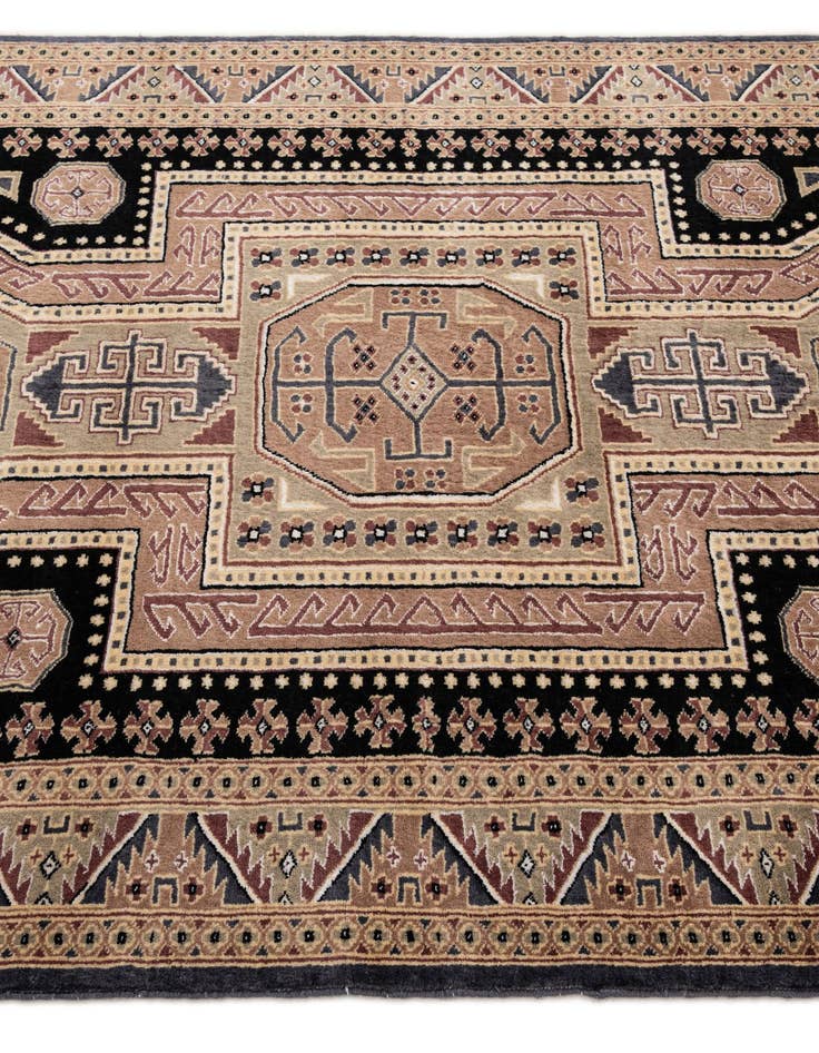Detail image of  4' 3 x 6' 7  Hand Knotted Bokhara Rug