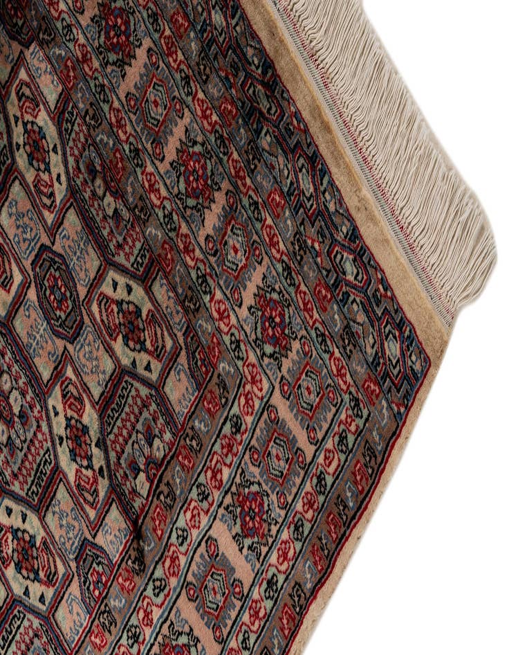 Detail image of  4' 3 x 6'  Hand Knotted Bokhara Wool Rug