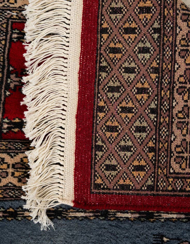 Detail image of  2' 1 x 3' 4  Hand Knotted Bokhara Oriental Wool Rug