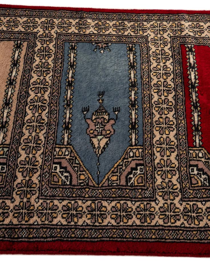 Detail image of  2' 1 x 3' 4  Hand Knotted Bokhara Oriental Wool Rug