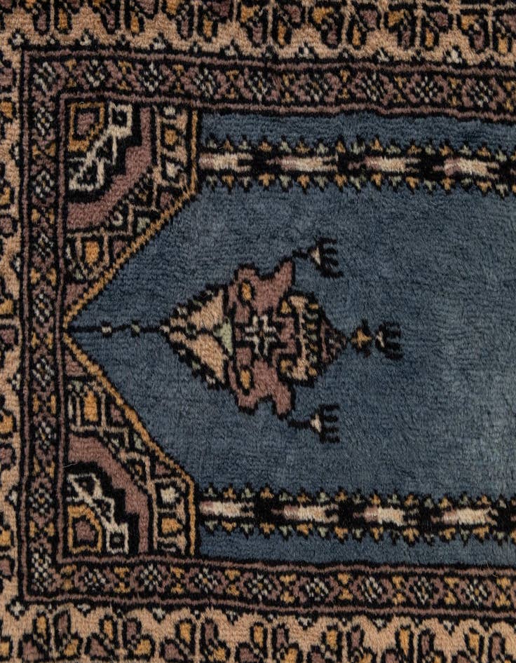 Detail image of  2' 1 x 3' 4  Hand Knotted Bokhara Oriental Wool Rug