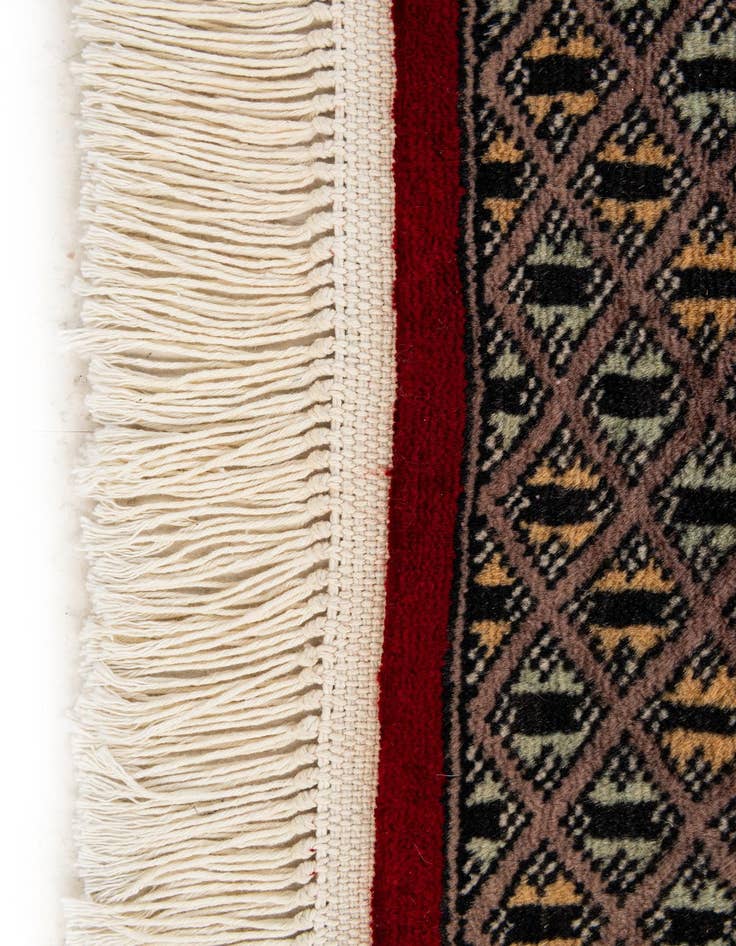 Detail image of  2' 1 x 3' 4  Hand Knotted Bokhara Oriental Wool Rug