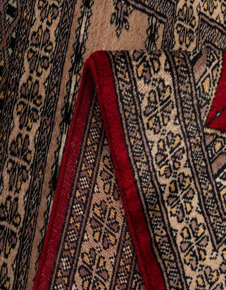 Detail image of  2' 1 x 3' 4  Hand Knotted Bokhara Oriental Wool Rug