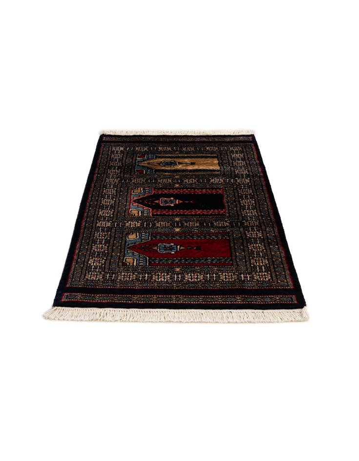 Detail image of  2' 2 x 3' 2  Hand Knotted Bokhara Oriental Wool Rug