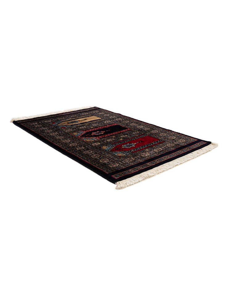 Detail image of  2' 2 x 3' 2  Hand Knotted Bokhara Oriental Wool Rug