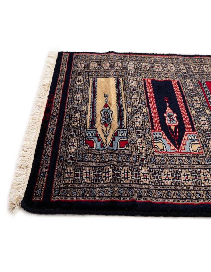 Detail image of  2' 2 x 3' 2  Hand Knotted Bokhara Oriental Wool Rug