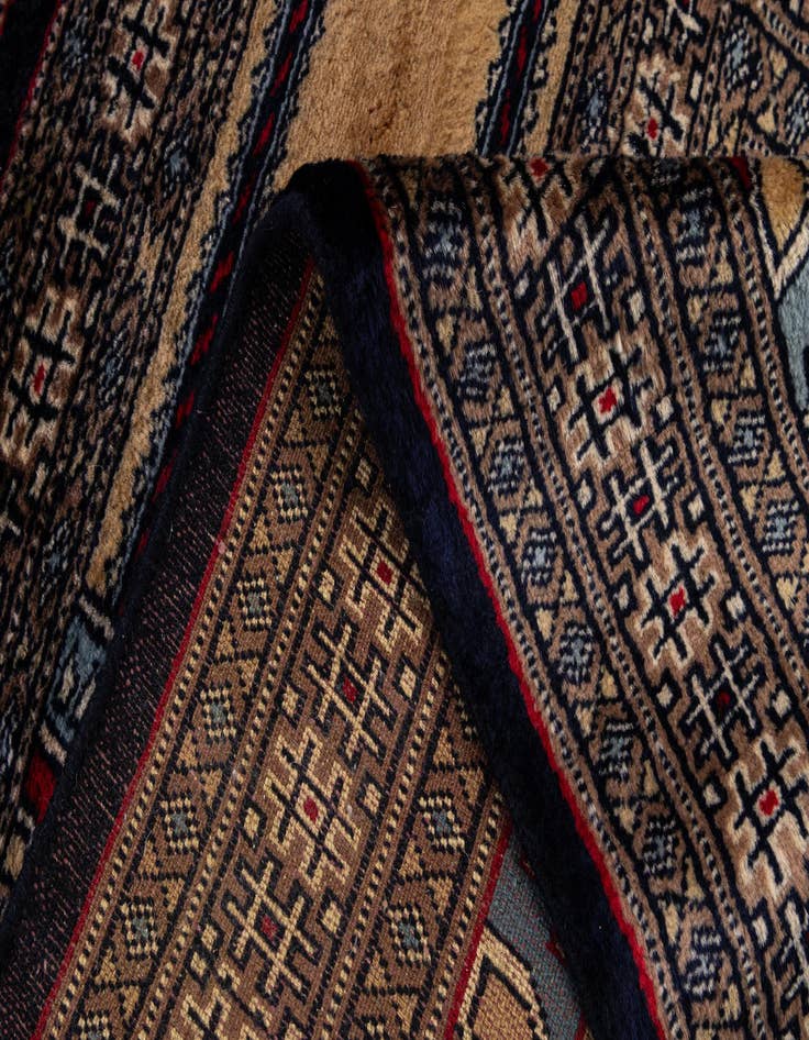 Detail image of  2' 2 x 3' 2  Hand Knotted Bokhara Oriental Wool Rug