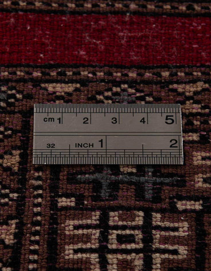 Detail image of  2' x 3' 2  Hand Knotted Bokhara Oriental Wool Rug