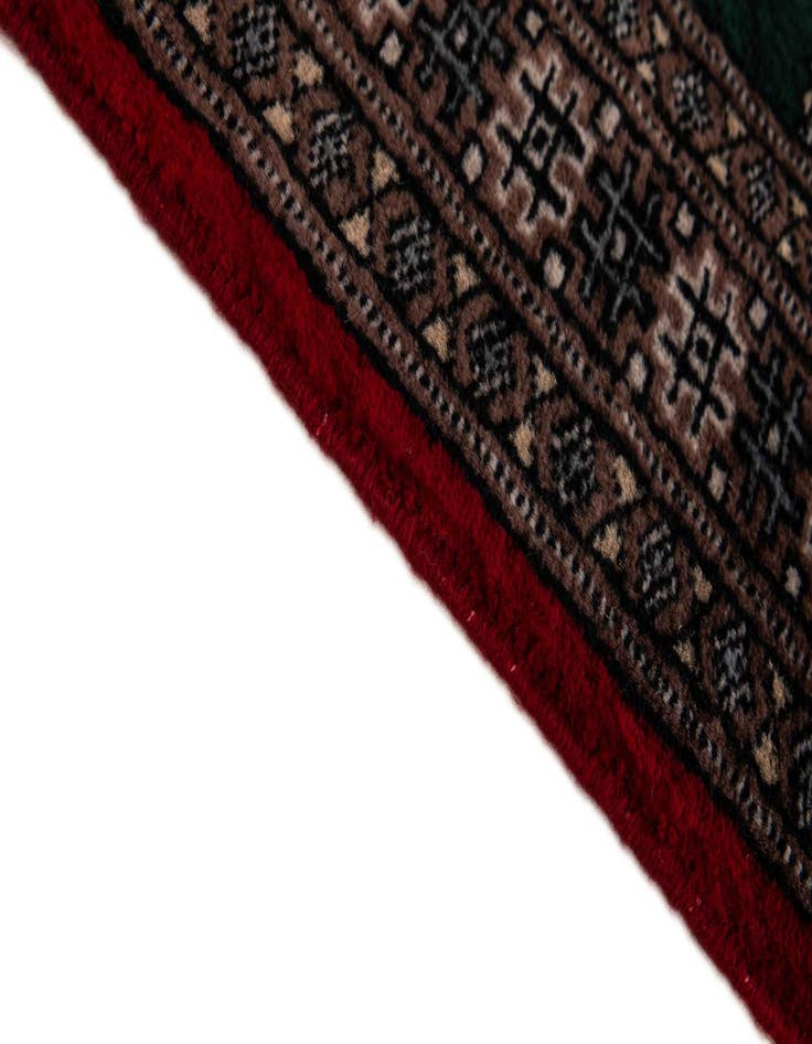 Detail image of  2' x 3' 2  Hand Knotted Bokhara Oriental Wool Rug