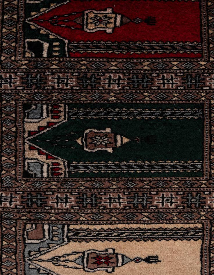 Detail image of  2' x 3' 2  Hand Knotted Bokhara Oriental Wool Rug