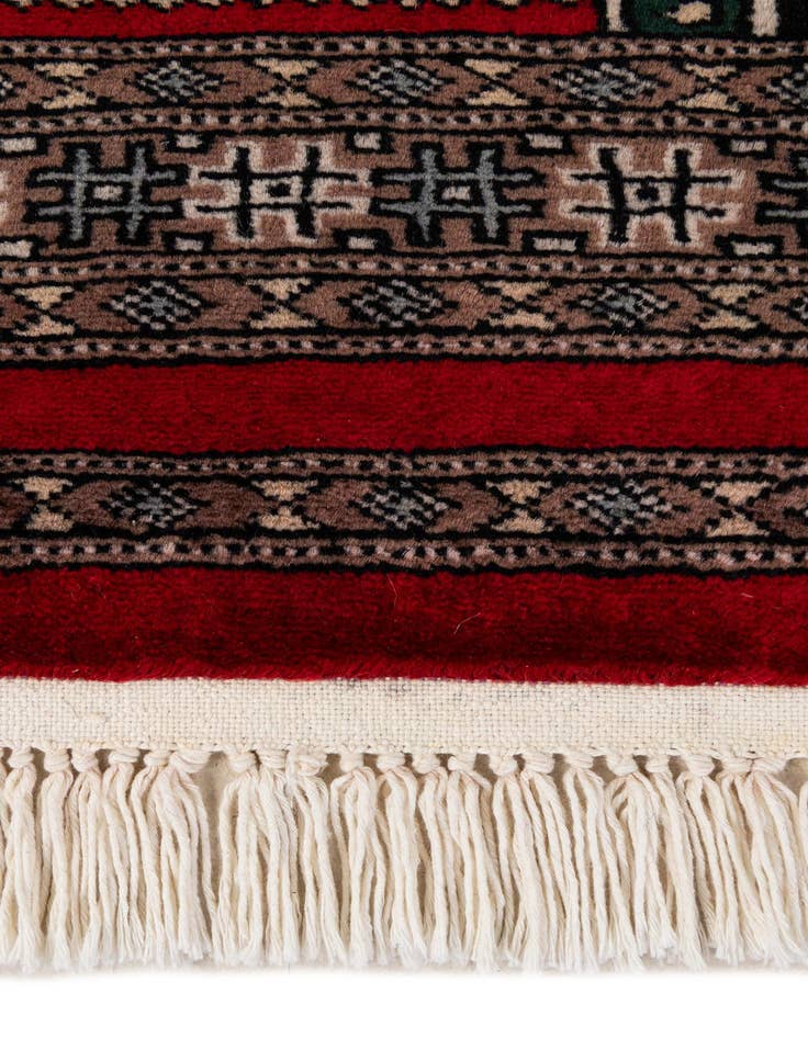 Detail image of  2' x 3' 2  Hand Knotted Bokhara Oriental Wool Rug