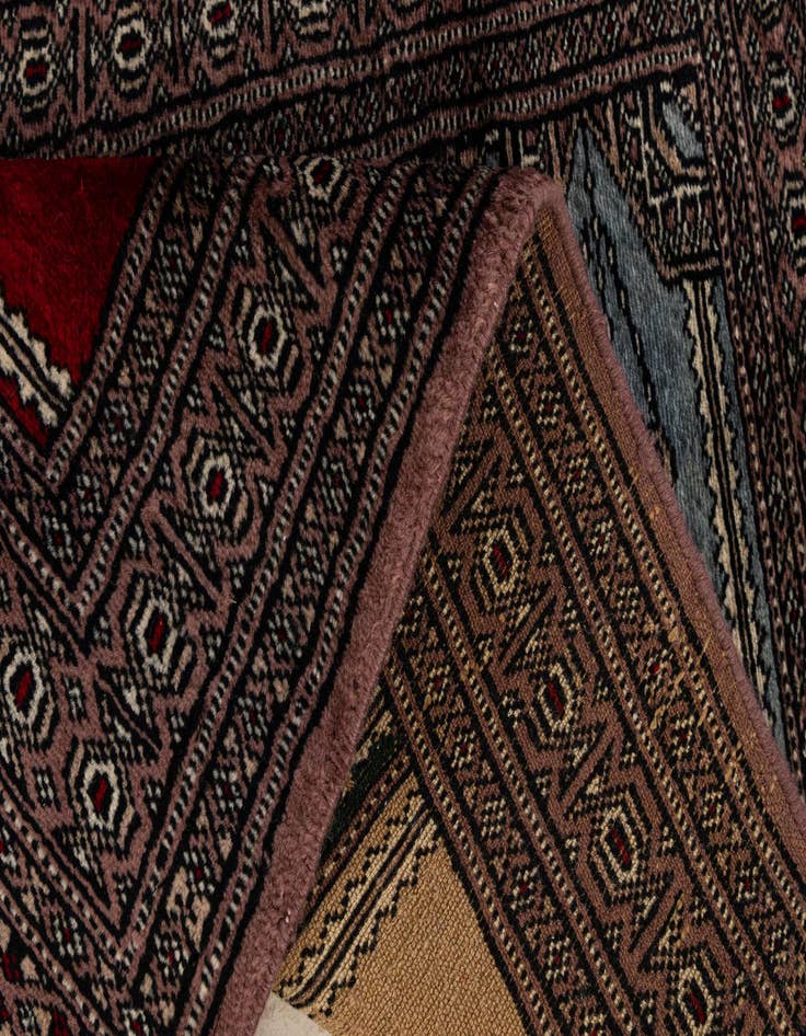 Detail image of  2' x 3'  Hand Knotted Bokhara Oriental Wool Rug