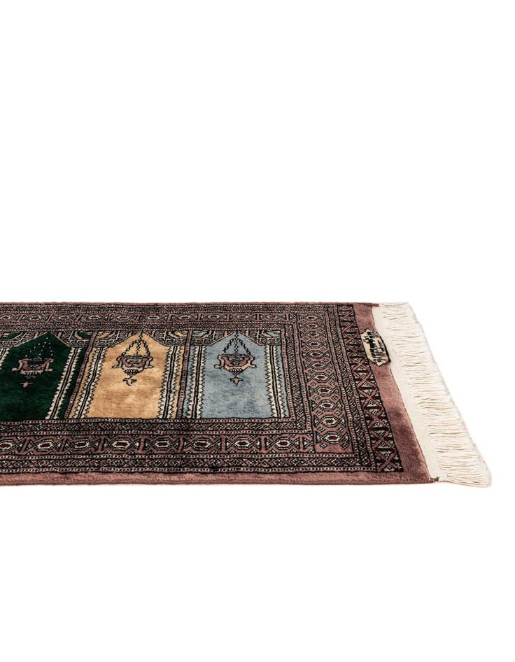 Detail image of  2' x 3'  Hand Knotted Bokhara Oriental Wool Rug