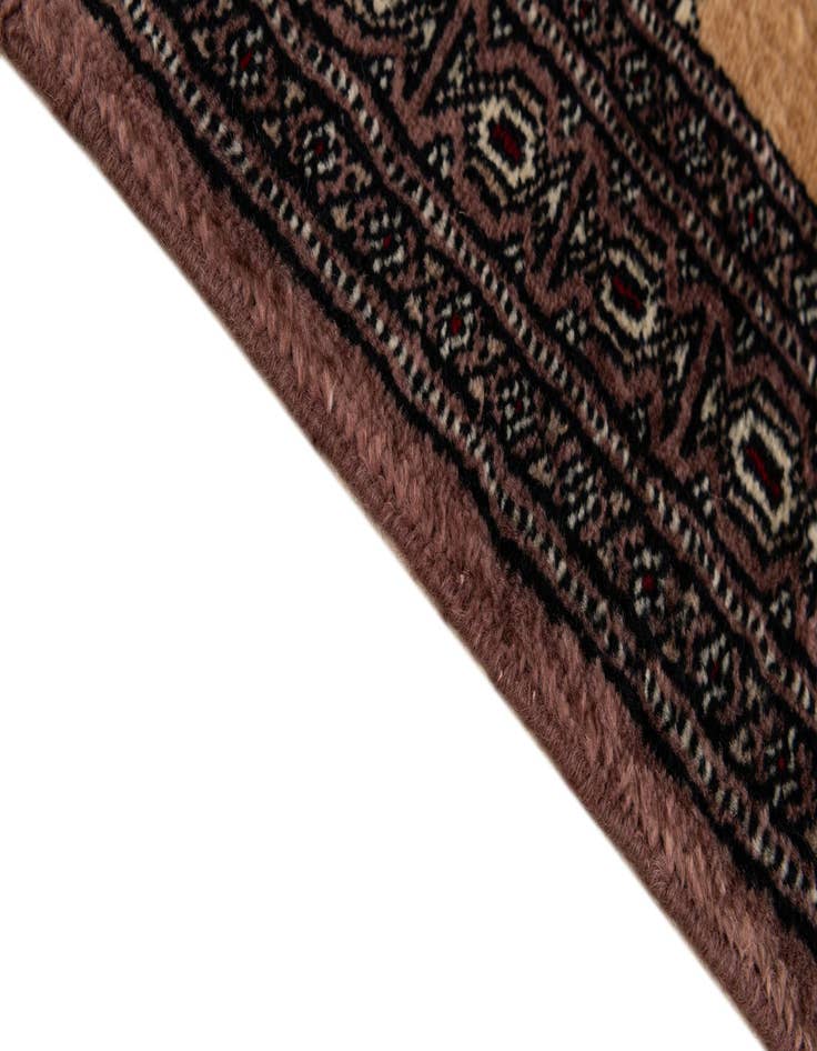 Detail image of  2' x 3'  Hand Knotted Bokhara Oriental Wool Rug