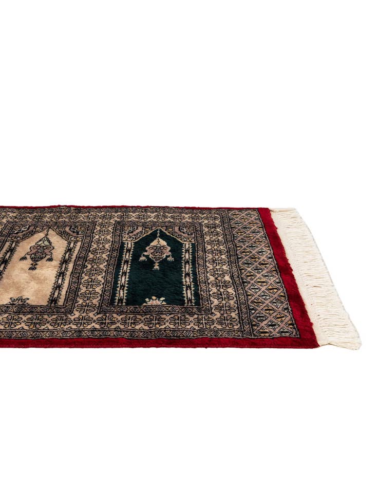 Detail image of  2' x 3' 4  Hand Knotted Bokhara Oriental Wool Rug