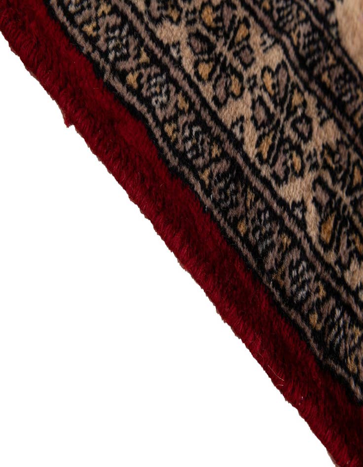 Detail image of  2' x 3' 4  Hand Knotted Bokhara Oriental Wool Rug