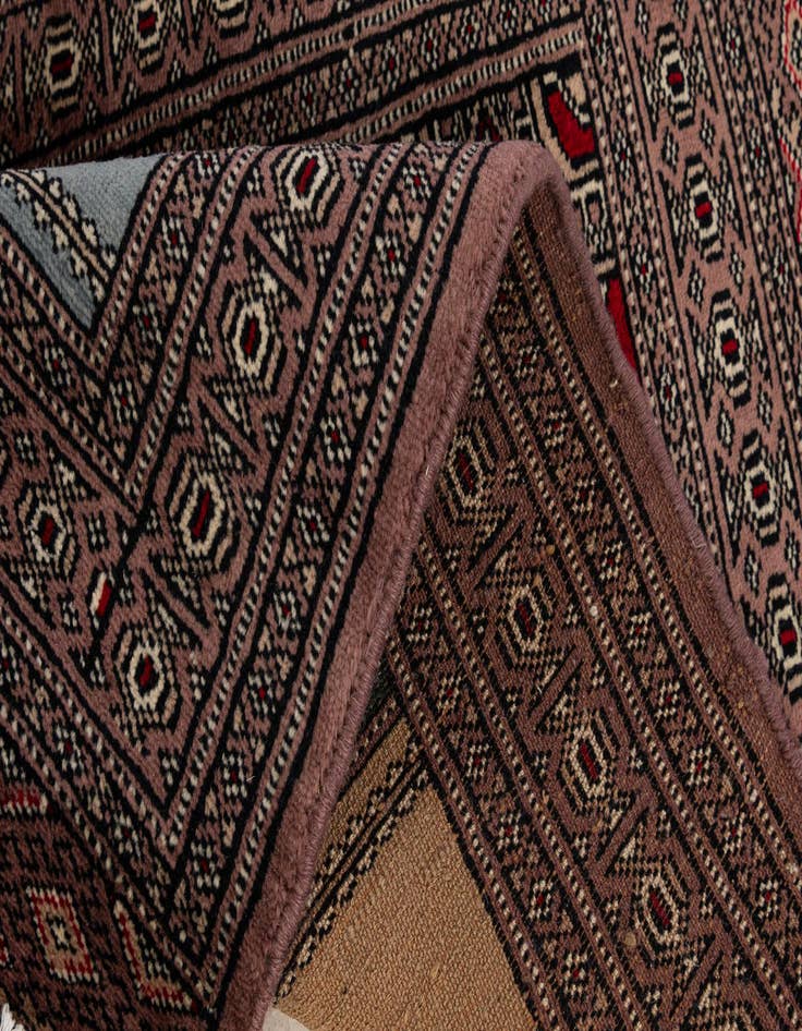 Detail image of  2' 1 x 2' 11  Hand Knotted Bokhara Oriental Wool Rug