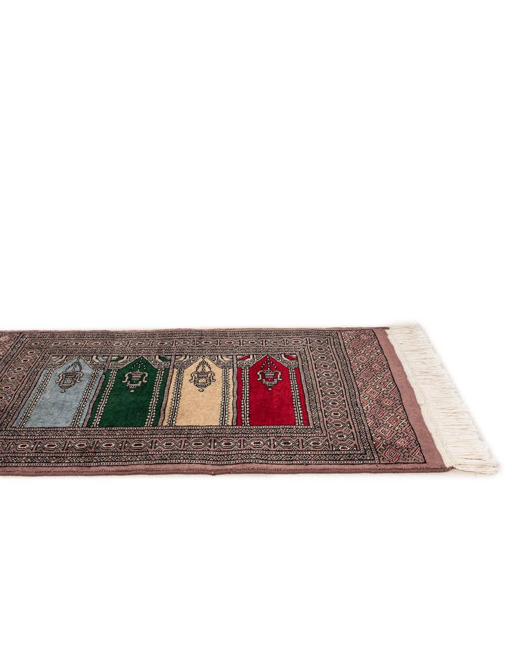 Detail image of  2' 1 x 2' 11  Hand Knotted Bokhara Oriental Wool Rug