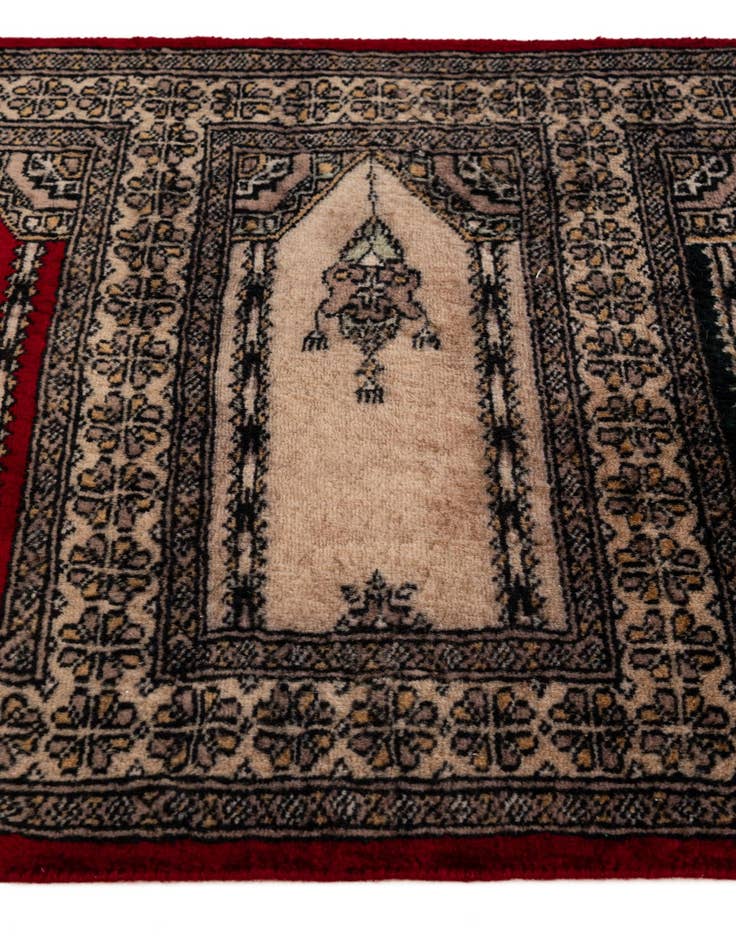 Detail image of  2' x 3' 2  Hand Knotted Bokhara Oriental Wool Rug