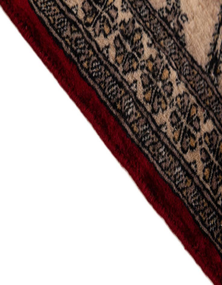 Detail image of  2' x 3' 2  Hand Knotted Bokhara Oriental Wool Rug