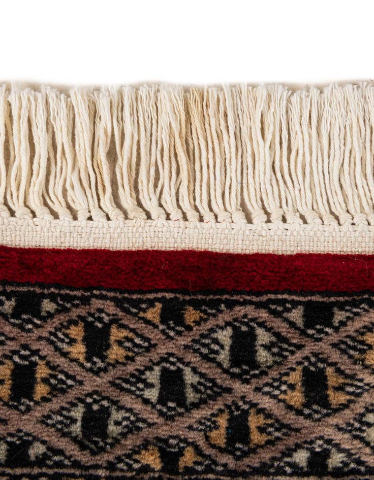 Detail image of  2' x 3' 2  Hand Knotted Bokhara Oriental Wool Rug