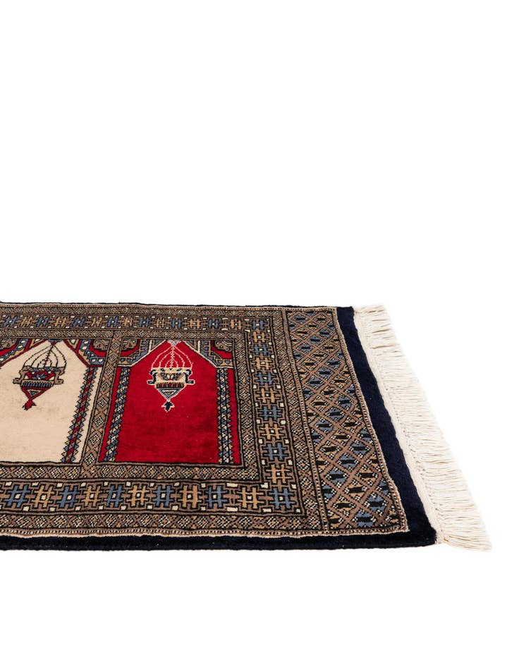 Detail image of  2' 2 x 3' 2  Hand Knotted Bokhara Oriental Wool Rug