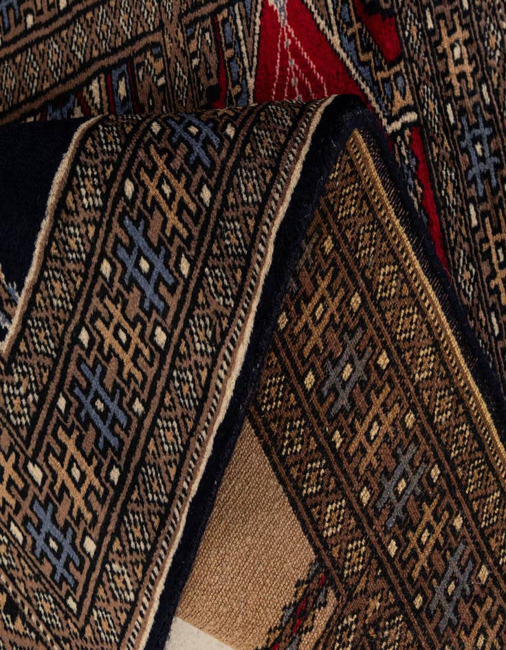 Detail image of  2' 2 x 3' 2  Hand Knotted Bokhara Oriental Wool Rug