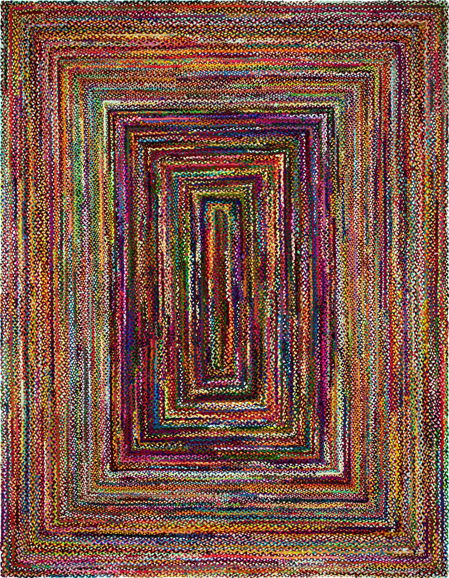 Primary image of  12' 2 x 16' 1  Hand Braided Chindi Rug